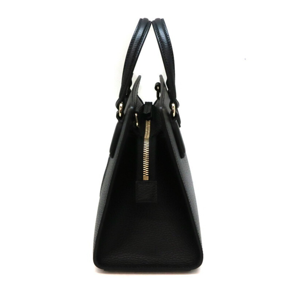 GUCCI Interlocking GG Bag Handbag Shoulder Leather Black - Picture 4 of 6